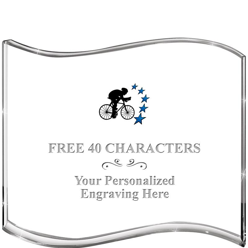 5" HANG TEN WAVE ACRYLIC HZTL