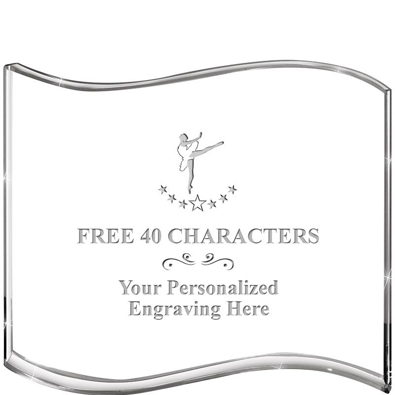 5" HANG TEN WAVE ACRYLIC HZTL