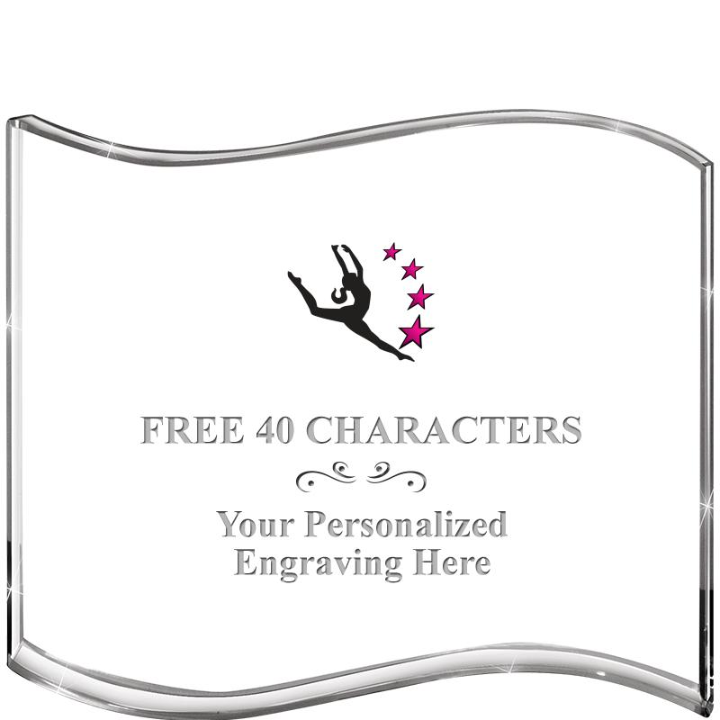 5" HANG TEN WAVE ACRYLIC HZTL