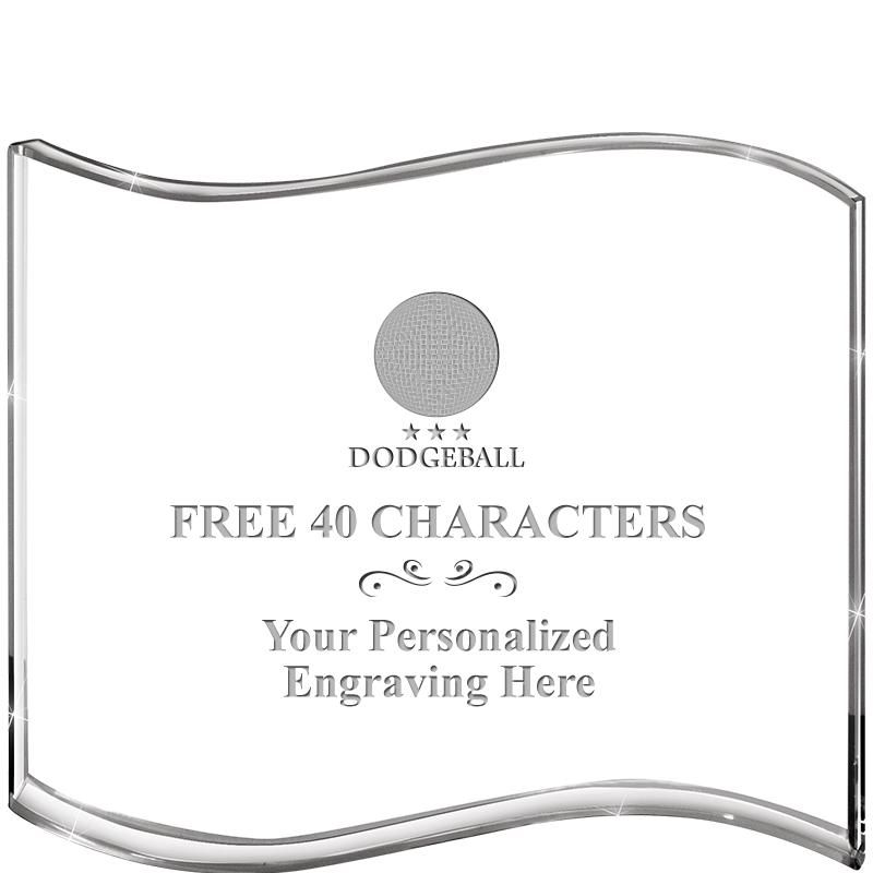 5" HANG TEN WAVE ACRYLIC HZTL