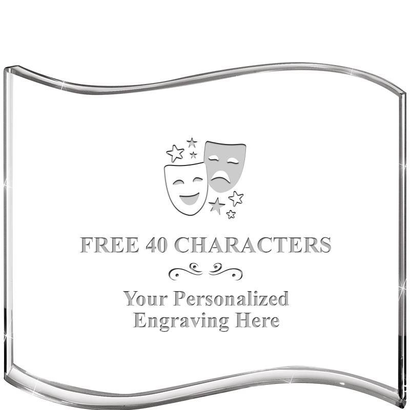 5" HANG TEN WAVE ACRYLIC HZTL