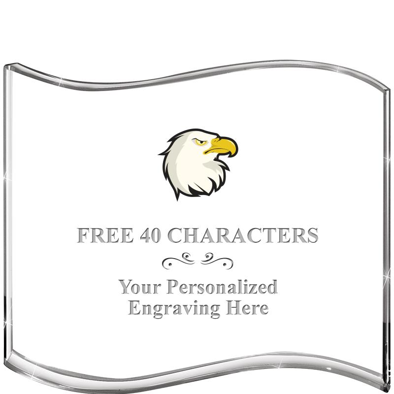 5" HANG TEN WAVE ACRYLIC HZTL