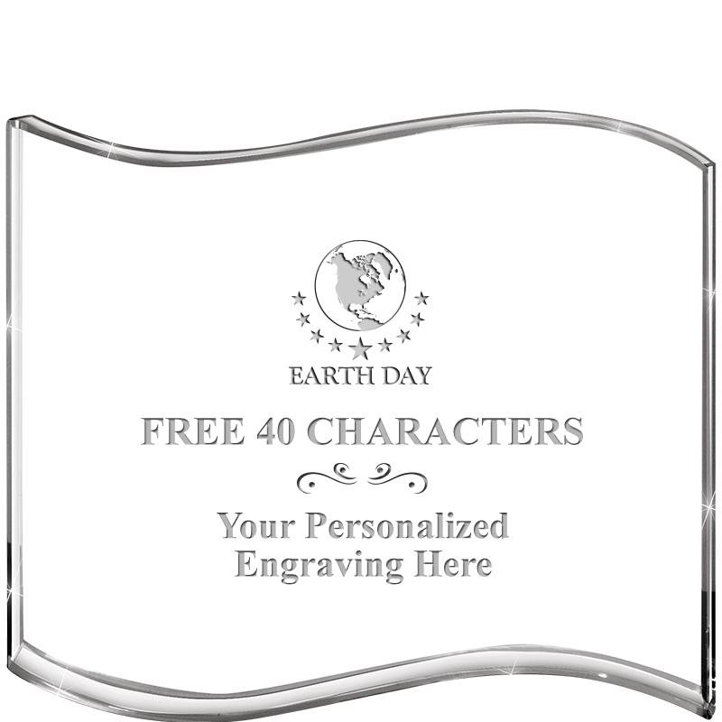 5" HANG TEN WAVE ACRYLIC HZTL