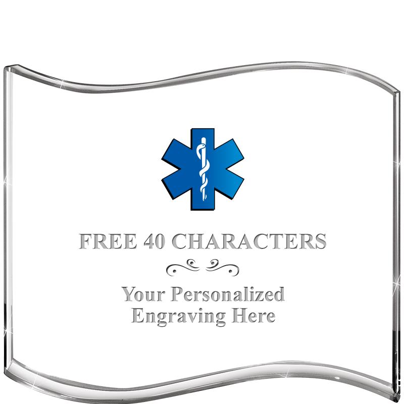 5" HANG TEN WAVE ACRYLIC HZTL