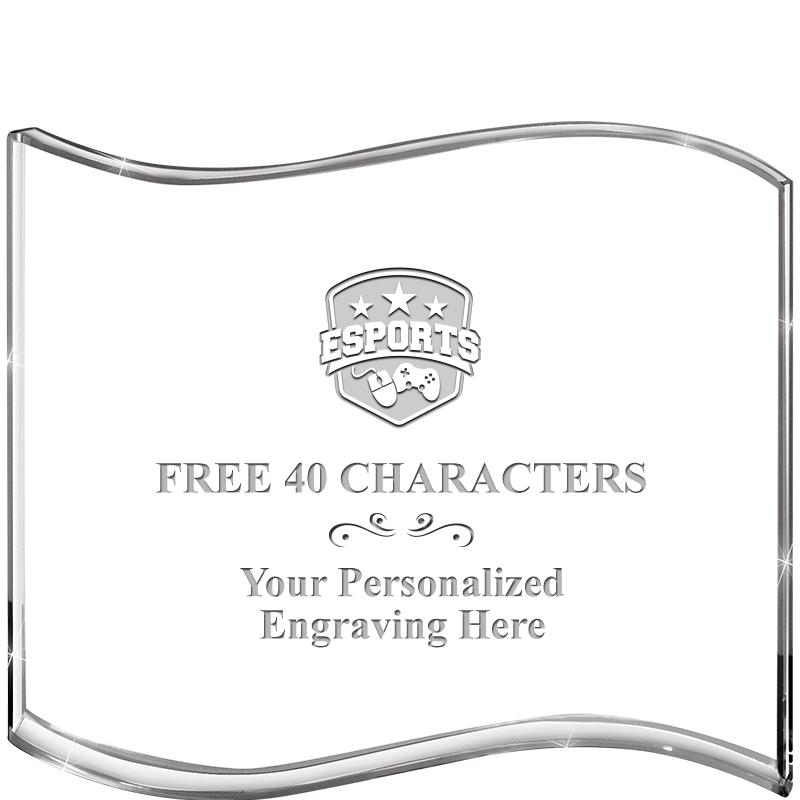 5" HANG TEN WAVE ACRYLIC HZTL