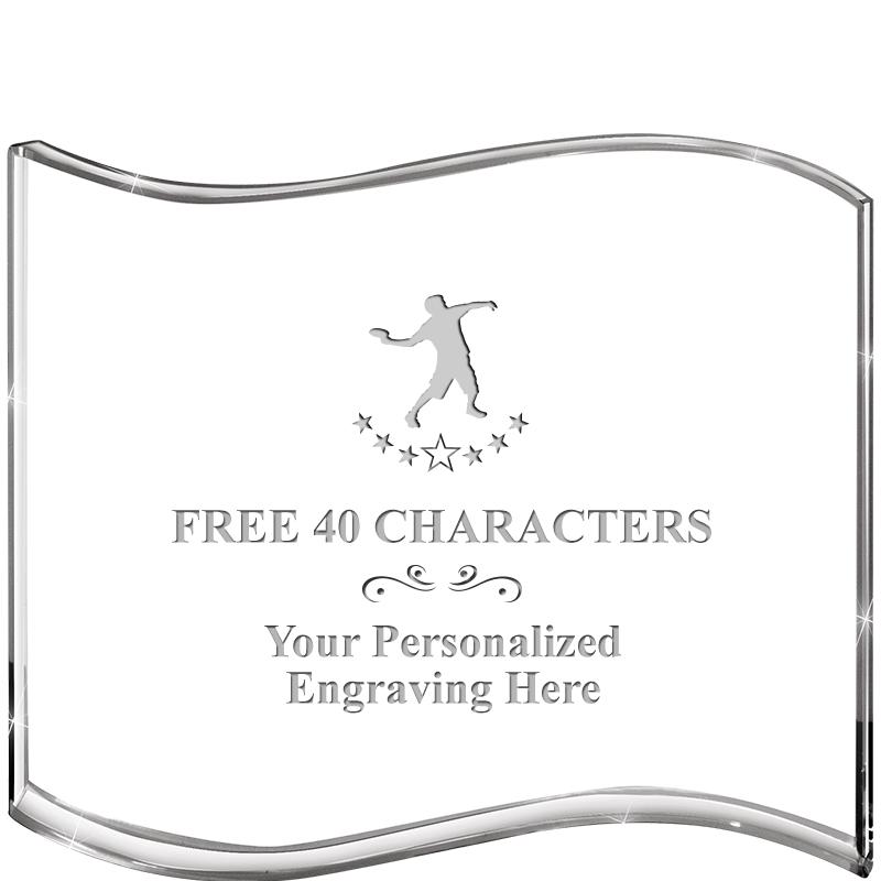 5" HANG TEN WAVE ACRYLIC HZTL