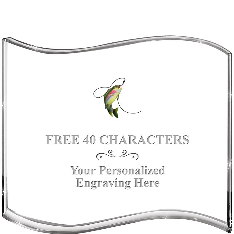 5" HANG TEN WAVE ACRYLIC HZTL