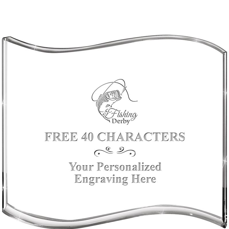 5" HANG TEN WAVE ACRYLIC HZTL