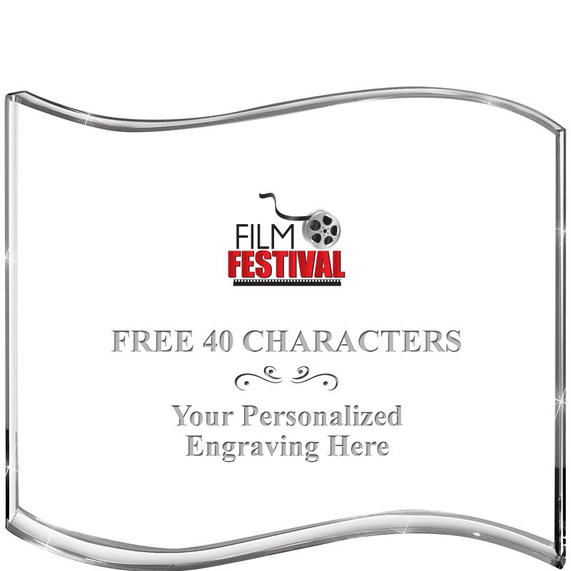 5" HANG TEN WAVE ACRYLIC HZTL