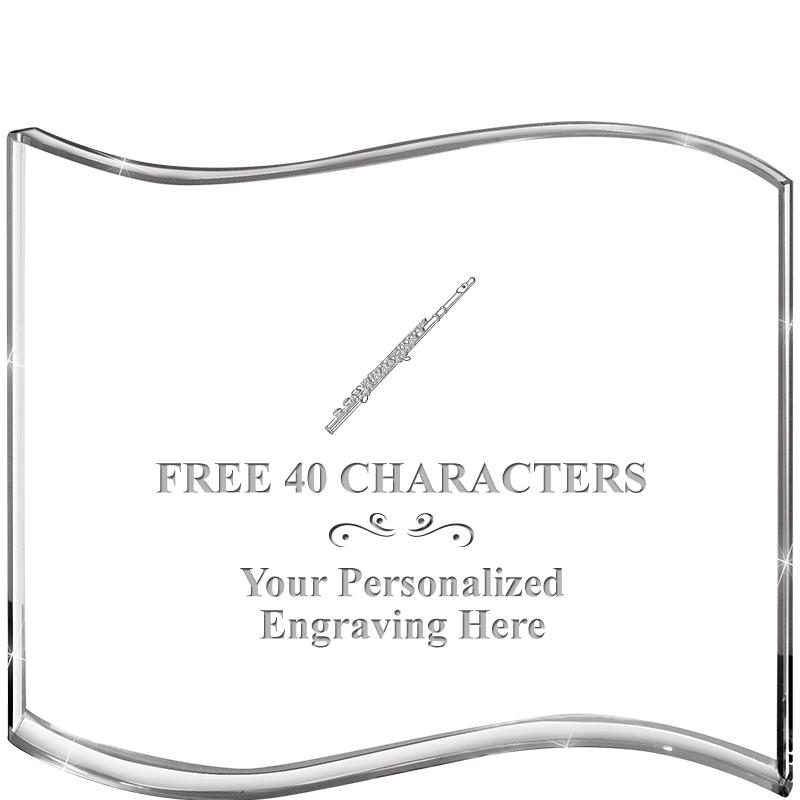 5" HANG TEN WAVE ACRYLIC HZTL