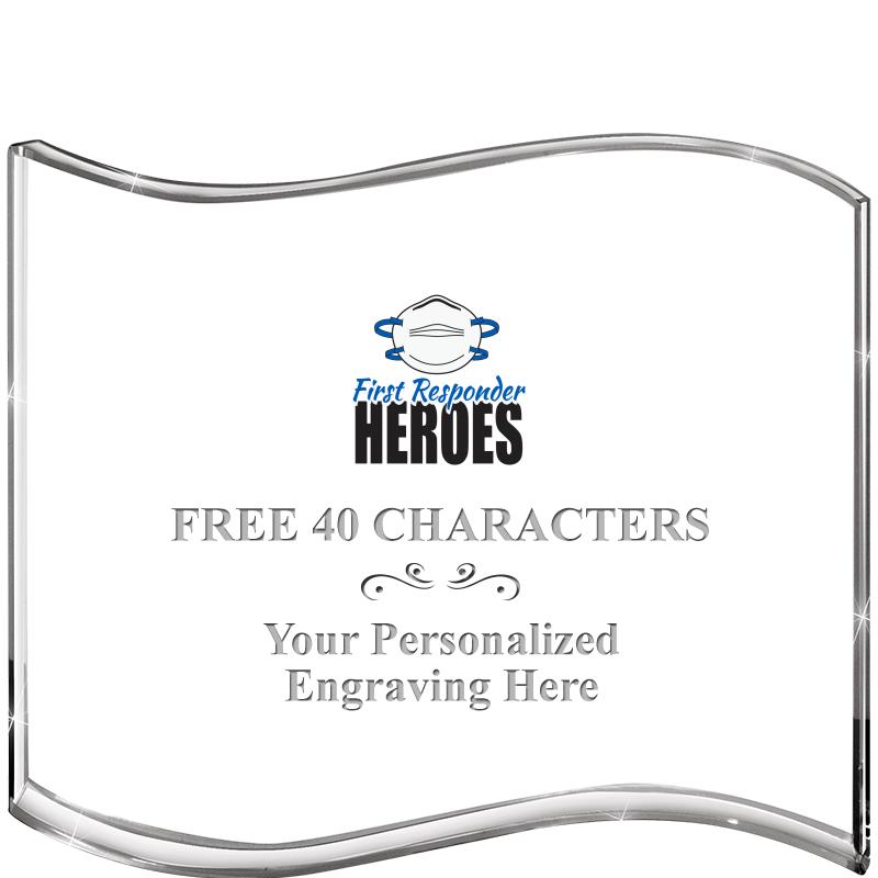 5" HANG TEN WAVE ACRYLIC HZTL