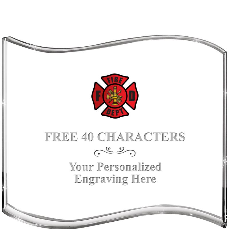 5" HANG TEN WAVE ACRYLIC HZTL