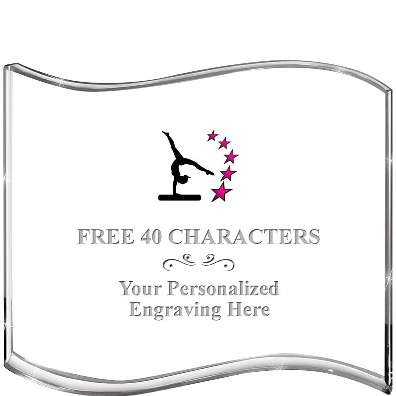 5" HANG TEN WAVE ACRYLIC HZTL