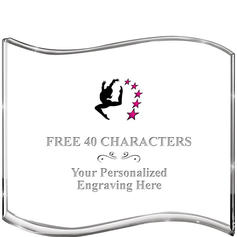 5" HANG TEN WAVE ACRYLIC HZTL