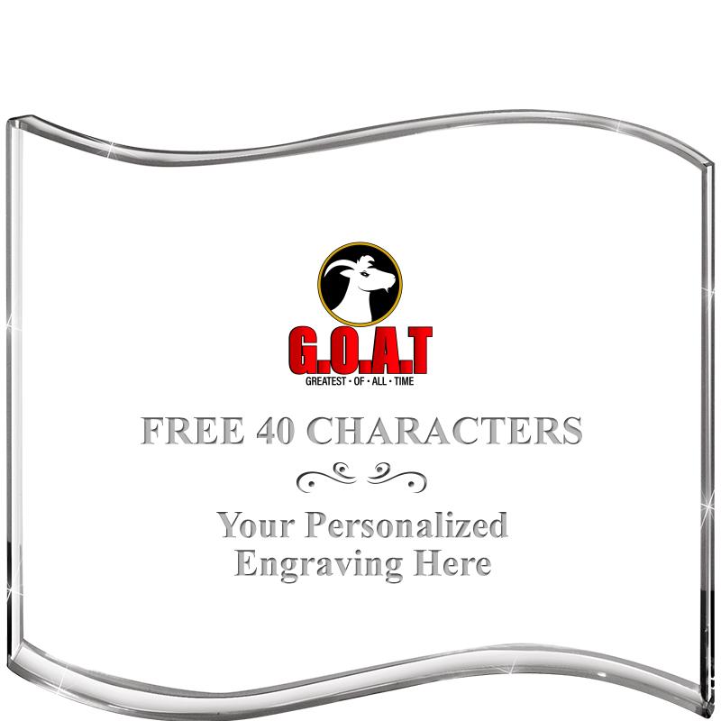 5" HANG TEN WAVE ACRYLIC HZTL