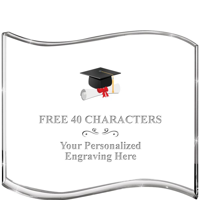 5" HANG TEN WAVE ACRYLIC HZTL