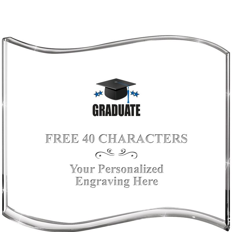 5" HANG TEN WAVE ACRYLIC HZTL