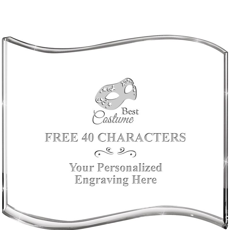 5" HANG TEN WAVE ACRYLIC HZTL