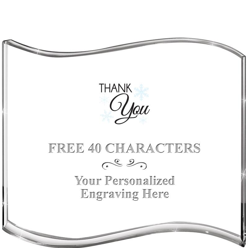 5" HANG TEN WAVE ACRYLIC HZTL