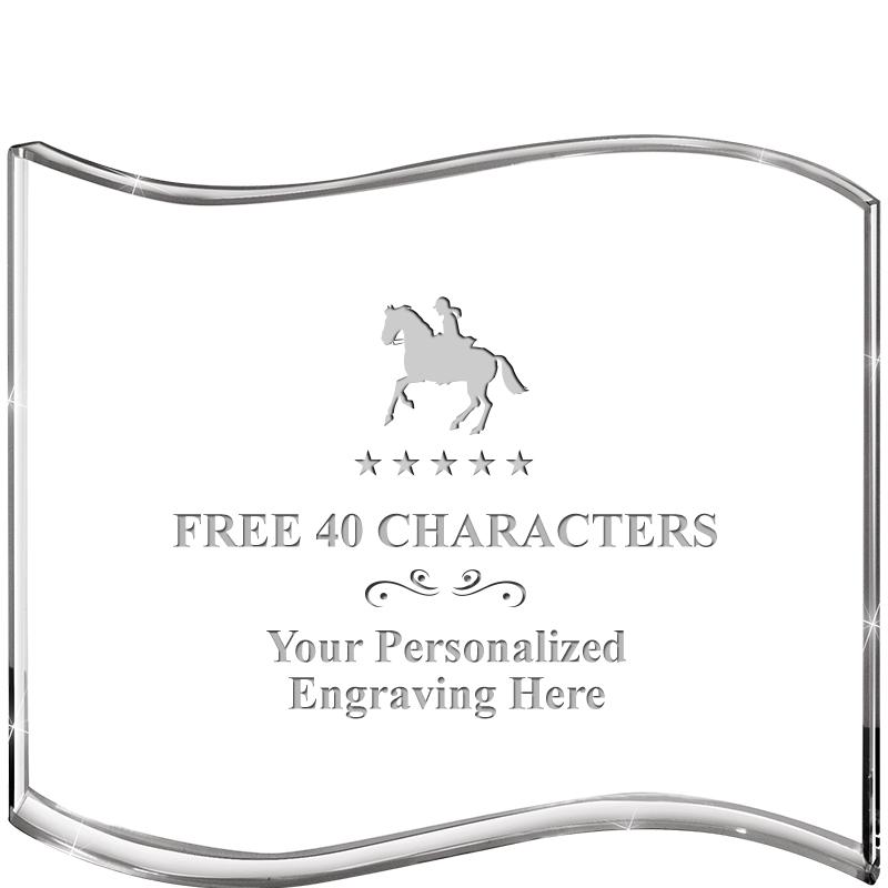 5" HANG TEN WAVE ACRYLIC HZTL