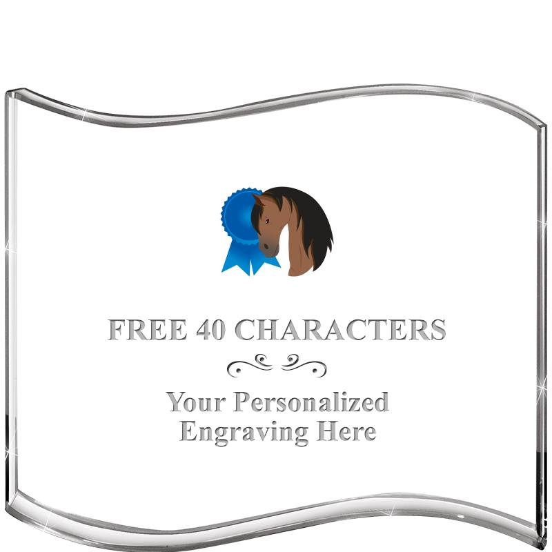 5" HANG TEN WAVE ACRYLIC HZTL