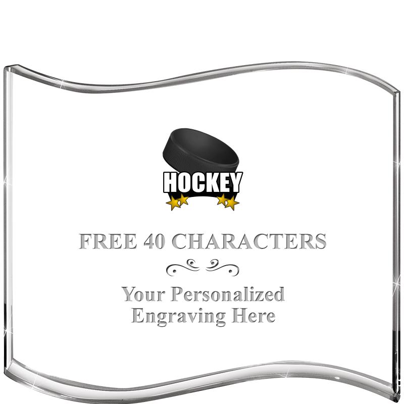 5" HANG TEN WAVE ACRYLIC HZTL