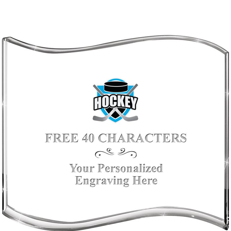 5" HANG TEN WAVE ACRYLIC HZTL