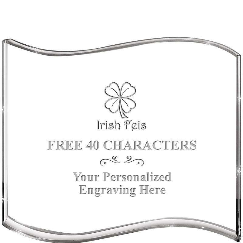 5" HANG TEN WAVE ACRYLIC HZTL