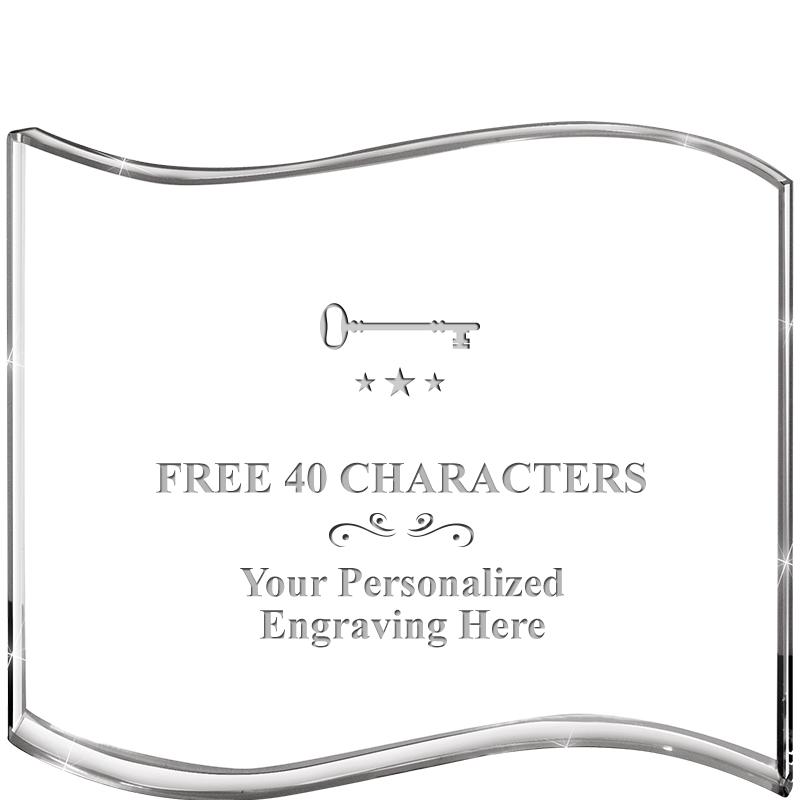 5" HANG TEN WAVE ACRYLIC HZTL