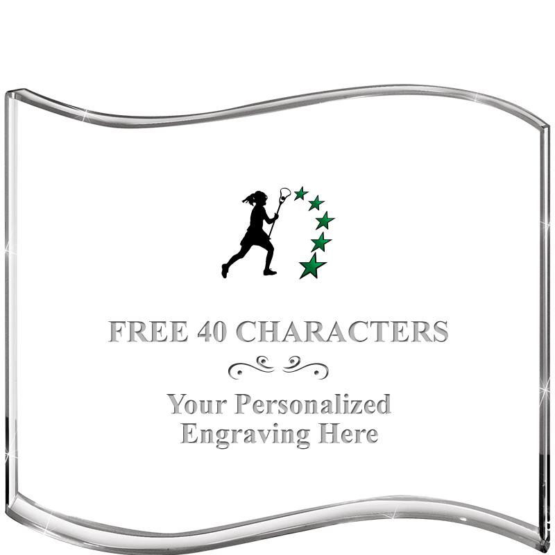 5" HANG TEN WAVE ACRYLIC HZTL