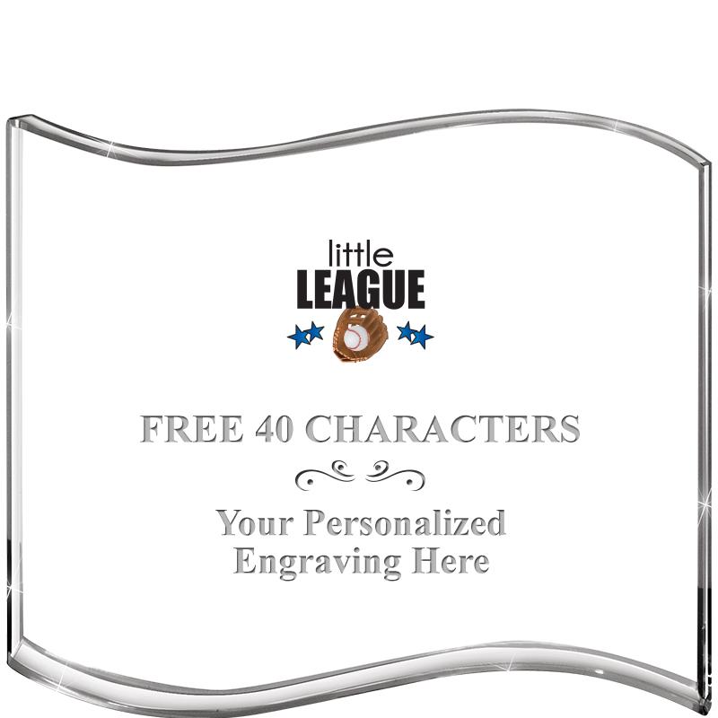 5" HANG TEN WAVE ACRYLIC HZTL