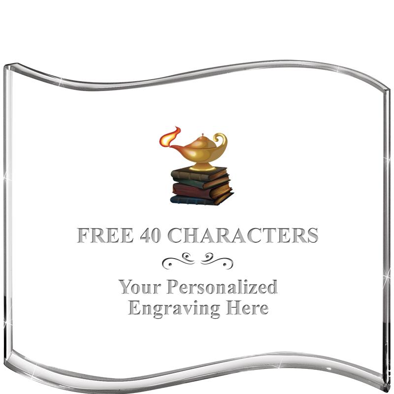 5" HANG TEN WAVE ACRYLIC HZTL