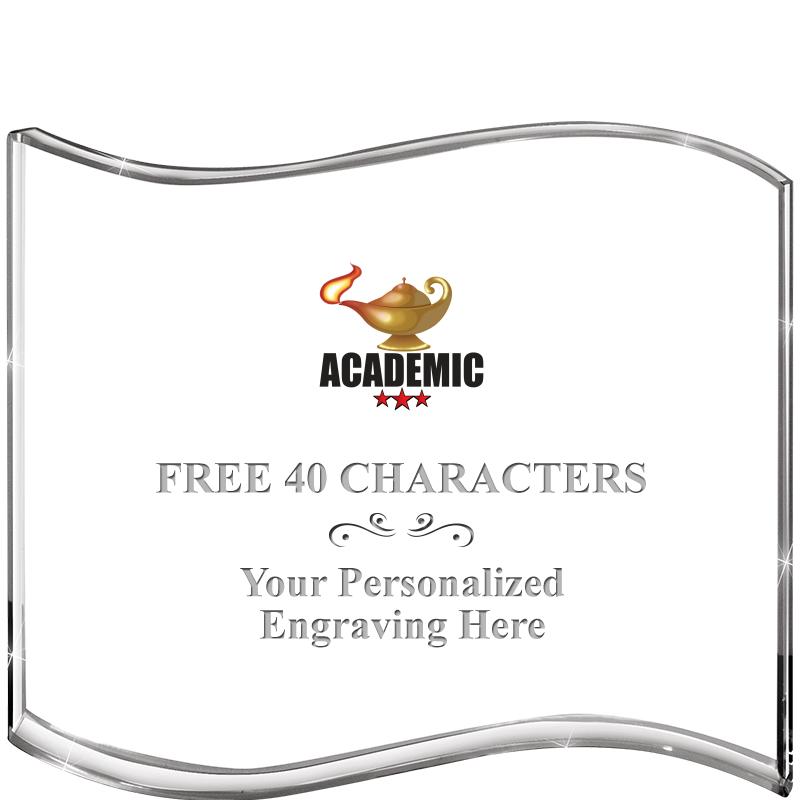 5" HANG TEN WAVE ACRYLIC HZTL