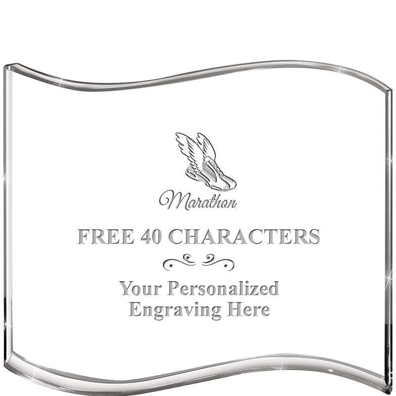 5" HANG TEN WAVE ACRYLIC HZTL