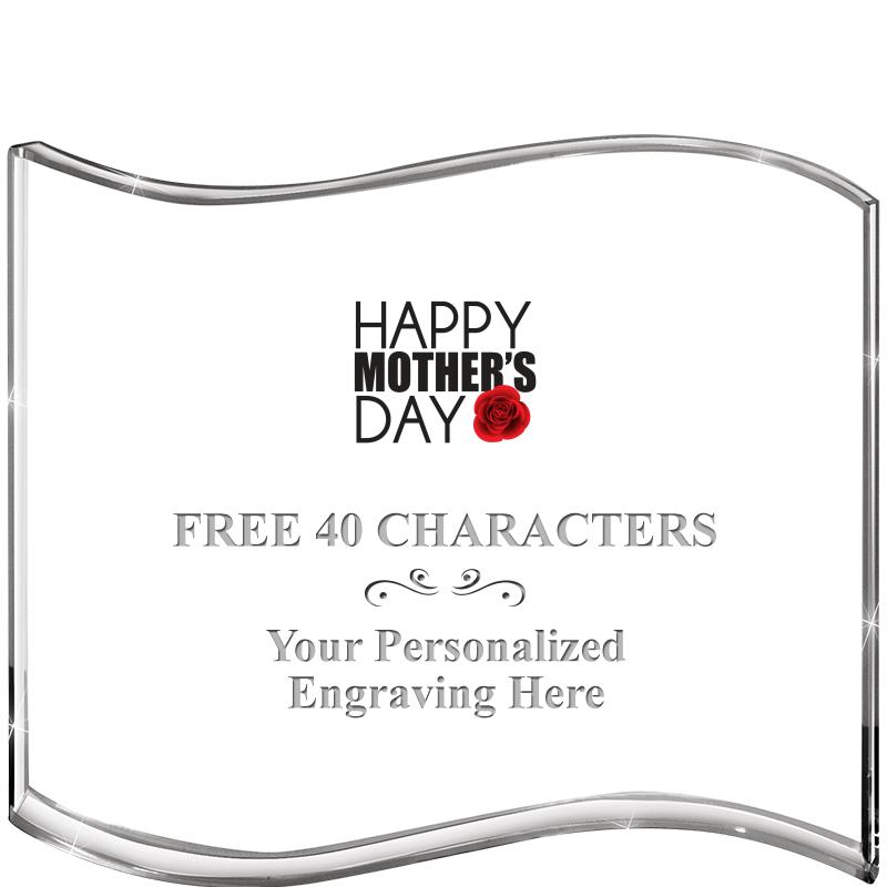 5" HANG TEN WAVE ACRYLIC HZTL