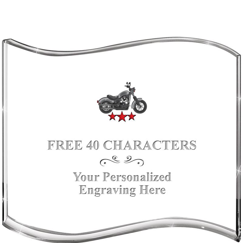 5" HANG TEN WAVE ACRYLIC HZTL