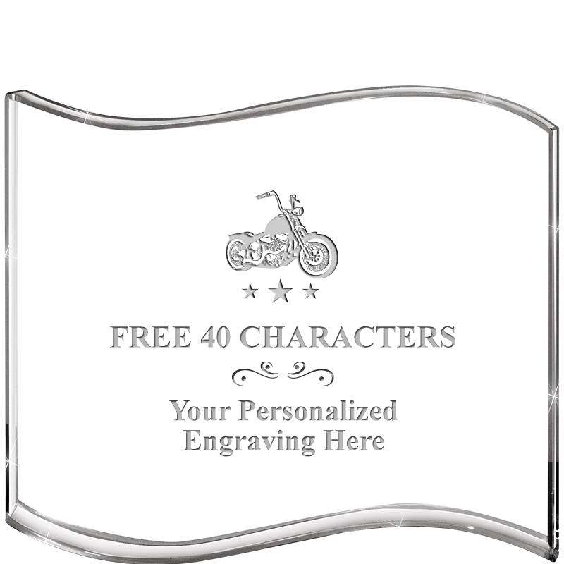 5" HANG TEN WAVE ACRYLIC HZTL