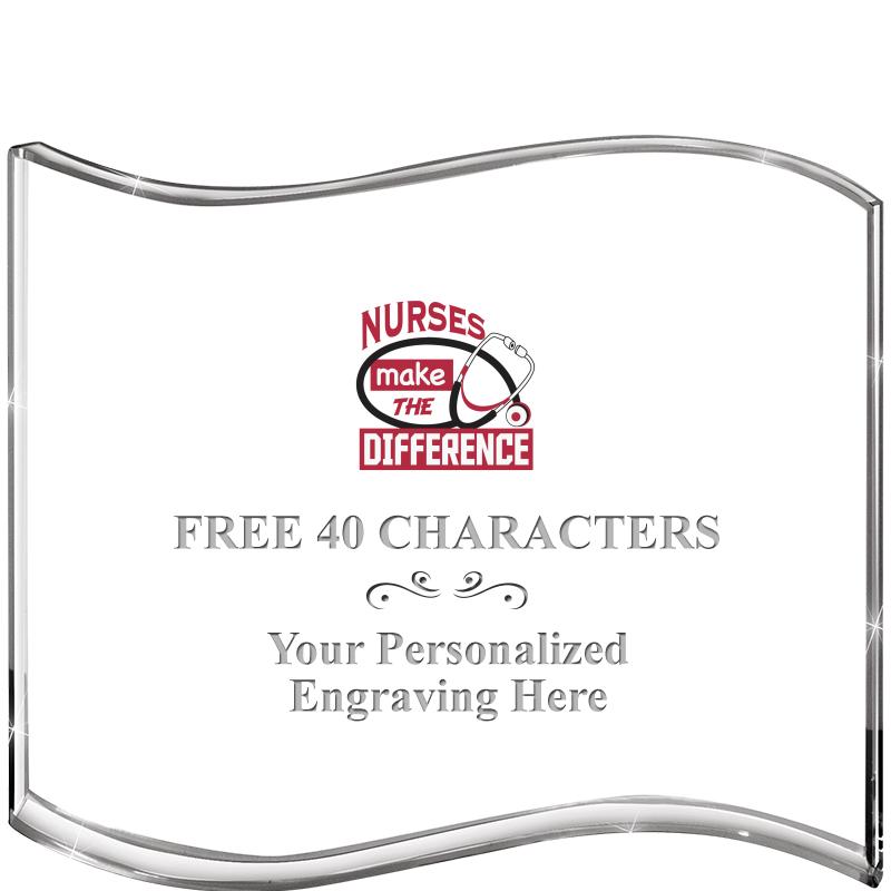 5" HANG TEN WAVE ACRYLIC HZTL