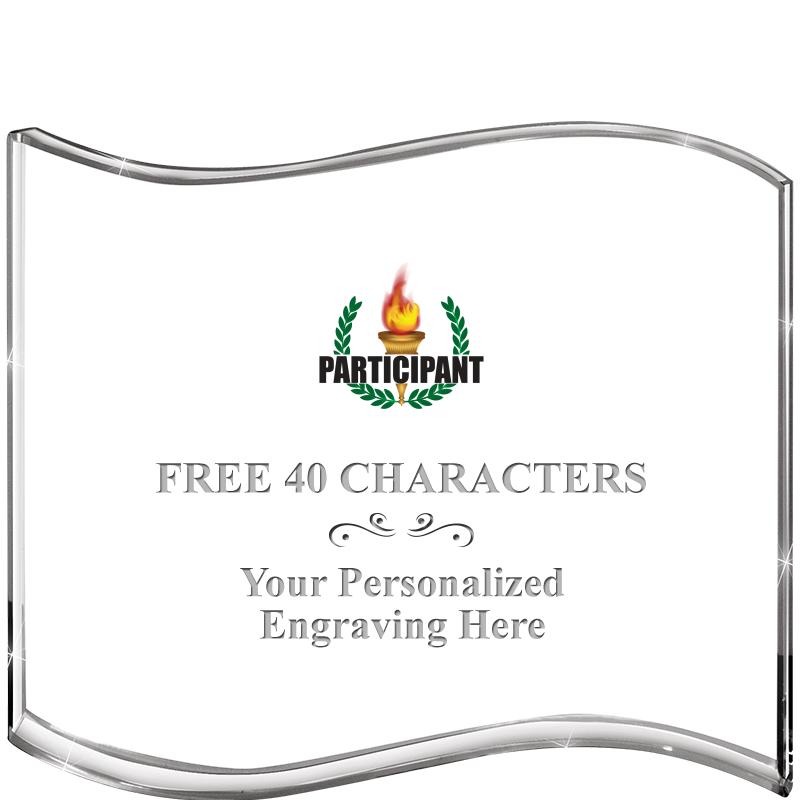 5" HANG TEN WAVE ACRYLIC HZTL