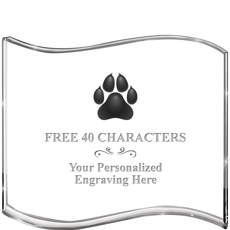 5" HANG TEN WAVE ACRYLIC HZTL