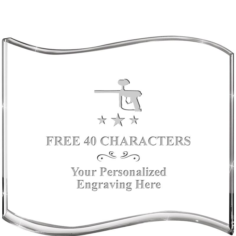 5" HANG TEN WAVE ACRYLIC HZTL