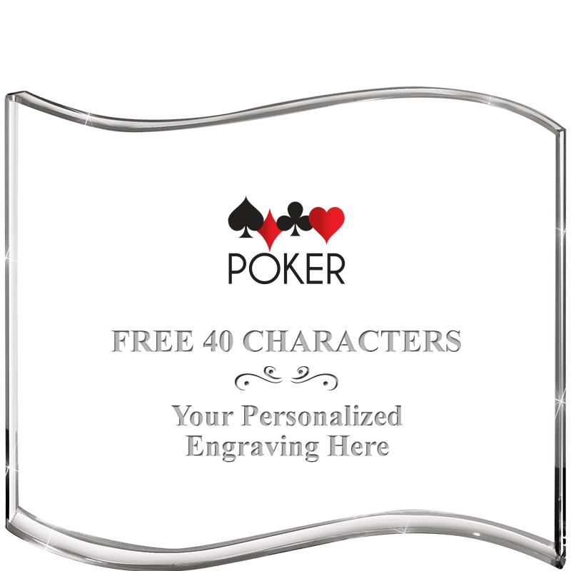 5" HANG TEN WAVE ACRYLIC HZTL