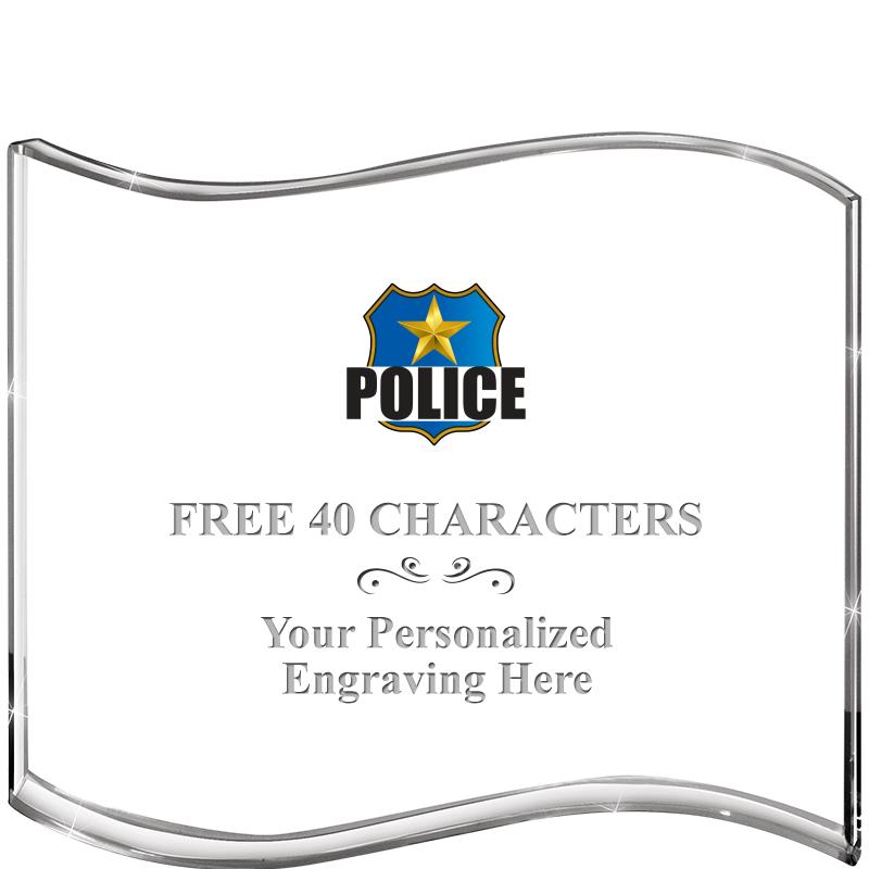 5" HANG TEN WAVE ACRYLIC HZTL