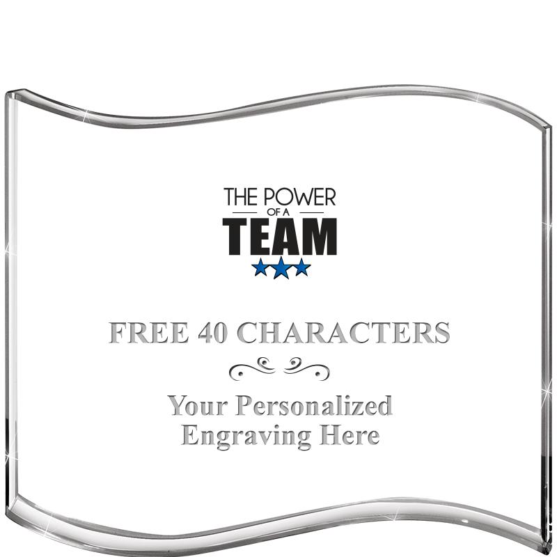 5" HANG TEN WAVE ACRYLIC HZTL