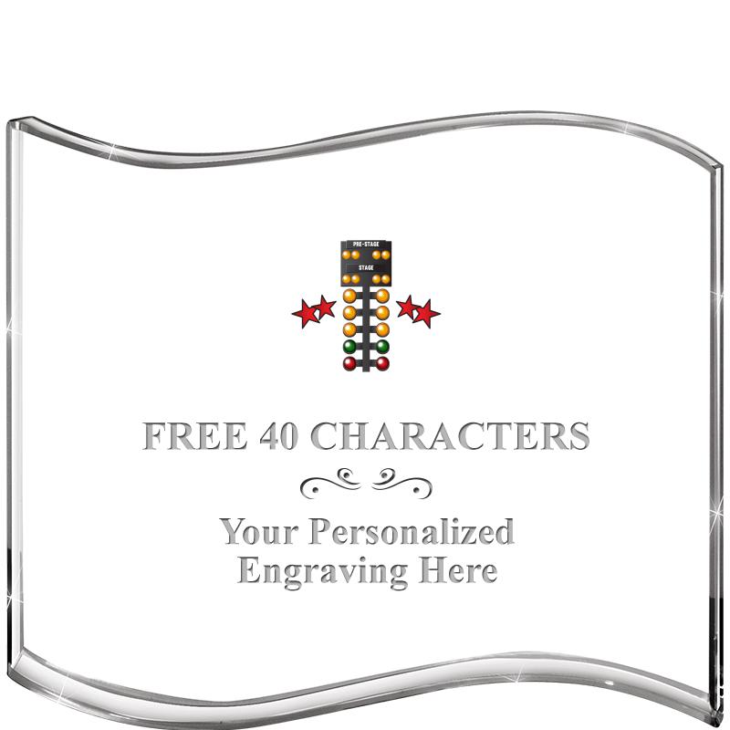 5" HANG TEN WAVE ACRYLIC HZTL