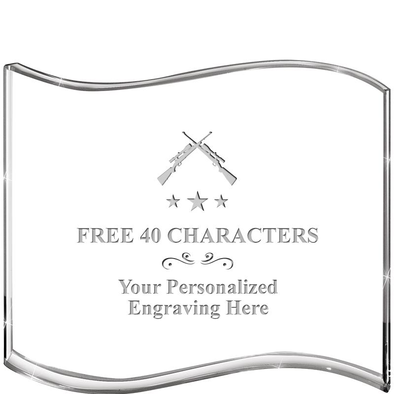 5" HANG TEN WAVE ACRYLIC HZTL