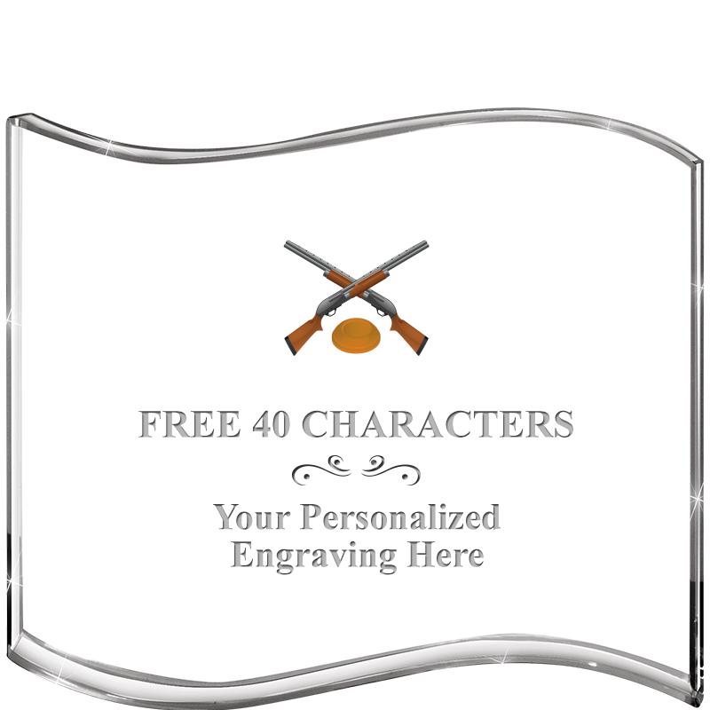 5" HANG TEN WAVE ACRYLIC HZTL