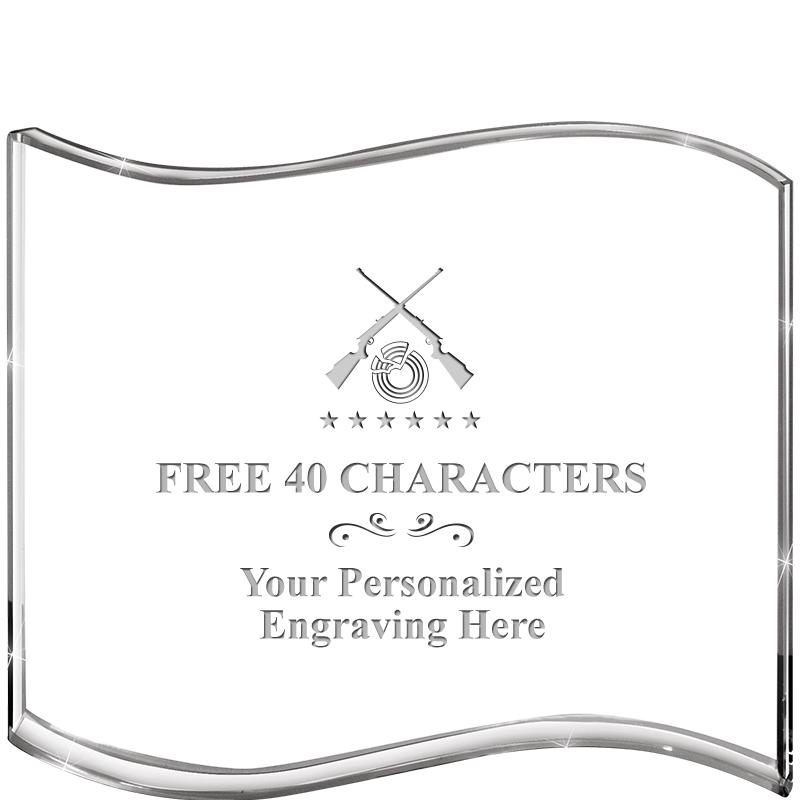 5" HANG TEN WAVE ACRYLIC HZTL