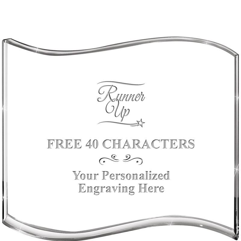 5" HANG TEN WAVE ACRYLIC HZTL