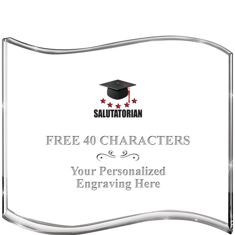 5" HANG TEN WAVE ACRYLIC HZTL